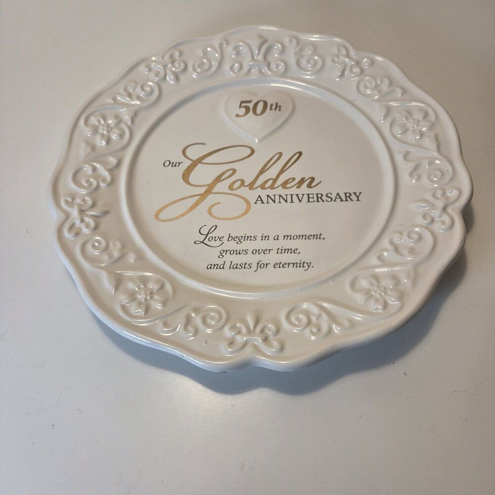 Malden International Designs 50th Anniversary Plate (9" D)